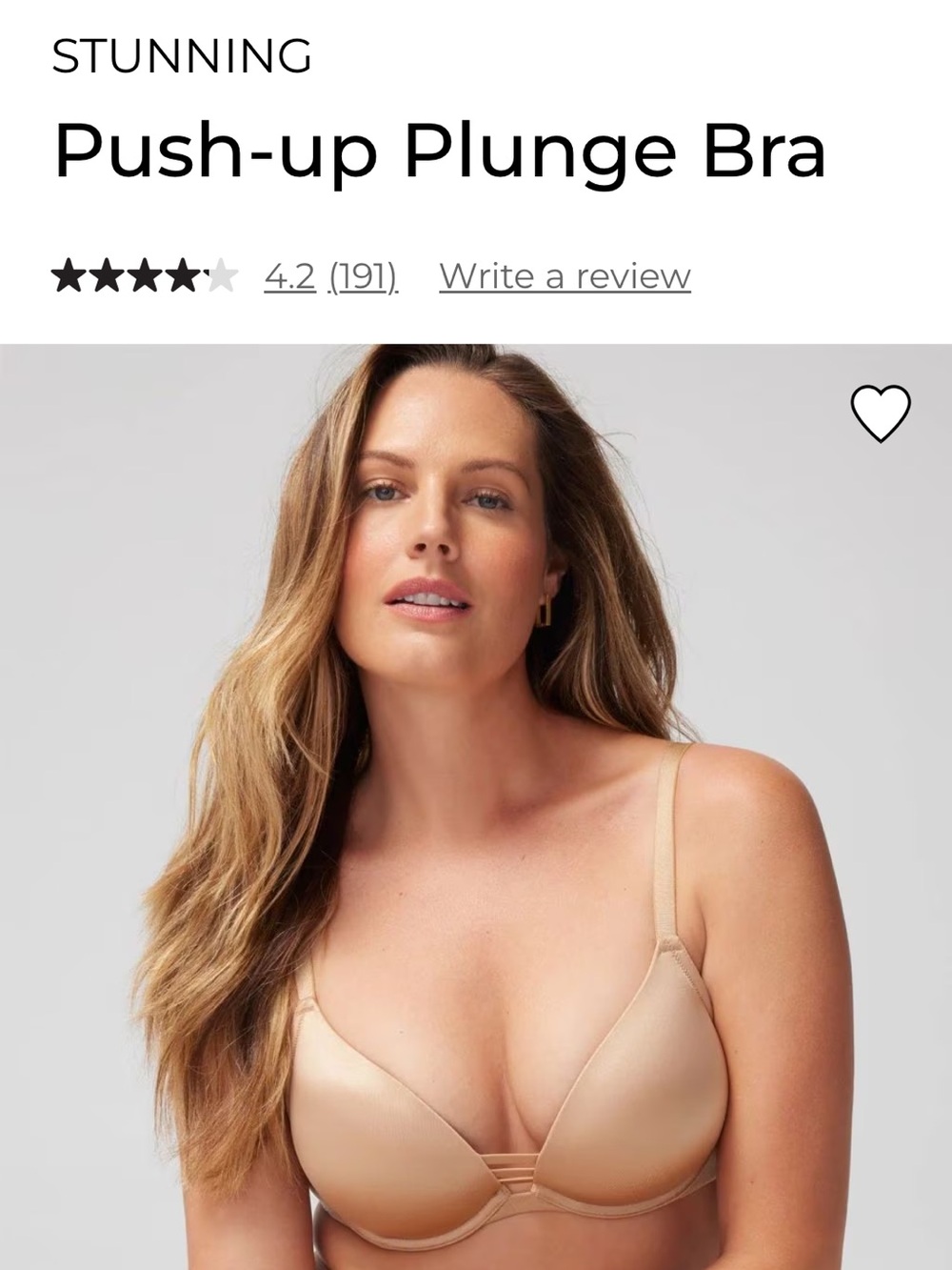 Soma Beige Lace Push-Up Bra